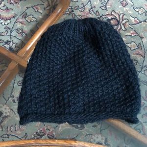 Zara Black Beanie Hat